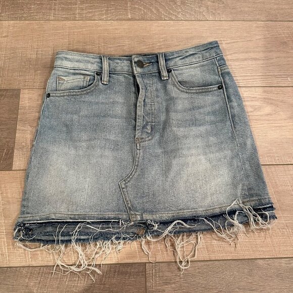 HIDDEN JEANS WOMENS DENIM SKIRT STYLE HD5313-SLT SIZE SMALL - Picture 1 of 7